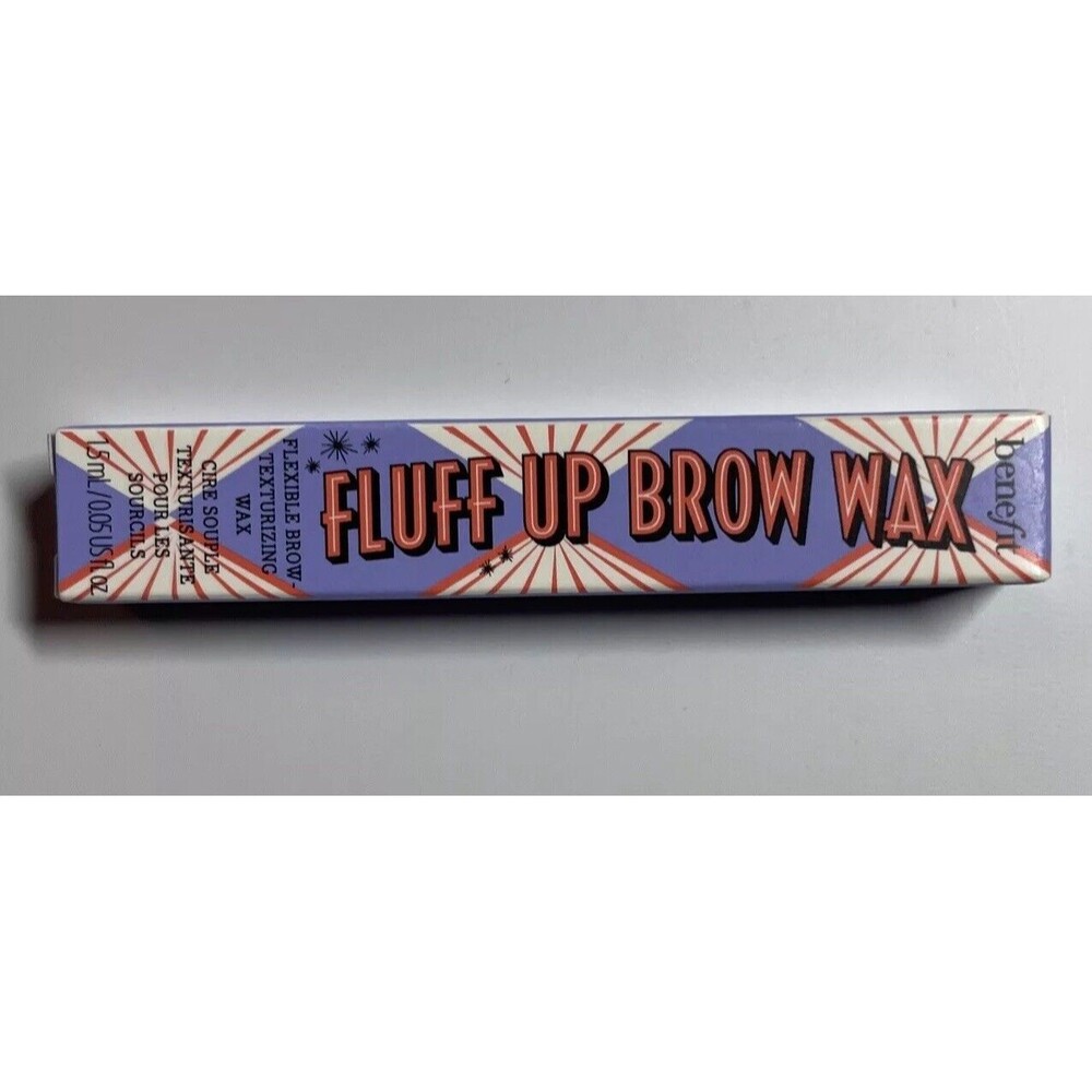Benefit Cosmetics Fluff Up Brow Wax .05 Fl Oz Flexible Texturizing 6M Flake Free